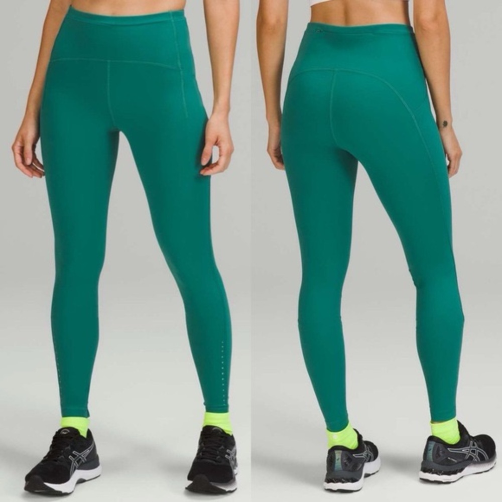 Lululemon Swift Speed High-Rise Tight 28" 
Teal Lagoon Running Leggings Size 4